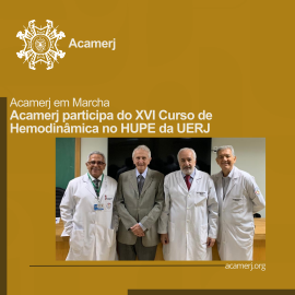 Imagem sobre, Acamerj participa do XVI Curso de Hemodinâmica