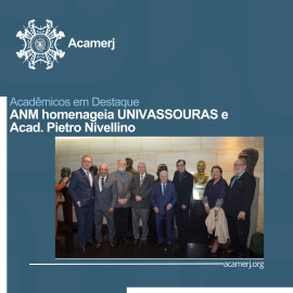 Imagem sobre, ANM homenageia Acad. Pietro Novellino e a Univassouras