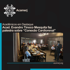 Imagem sobre, Professor Evandro Tinoco Mesquita faz palestra sobre "CONEXÃO CARDIORENAL"