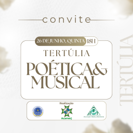 Imagem sobre, Convite para a Tertúlia AMF, AFL e Acamerj