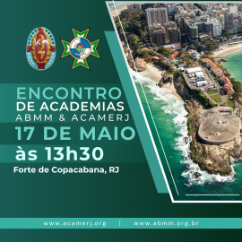 Imagem sobre, Acamerj e ABMM no Forte de Copacabana